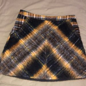 Urban Outfitters Journey Wool Pelmet Mini Skirt